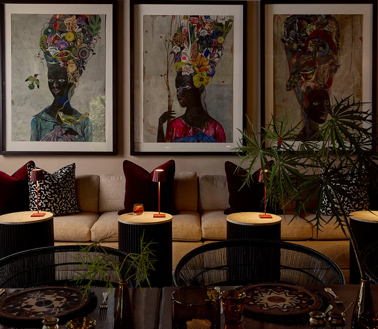 Chitwa Chitwa Interior Dining Area Artwork