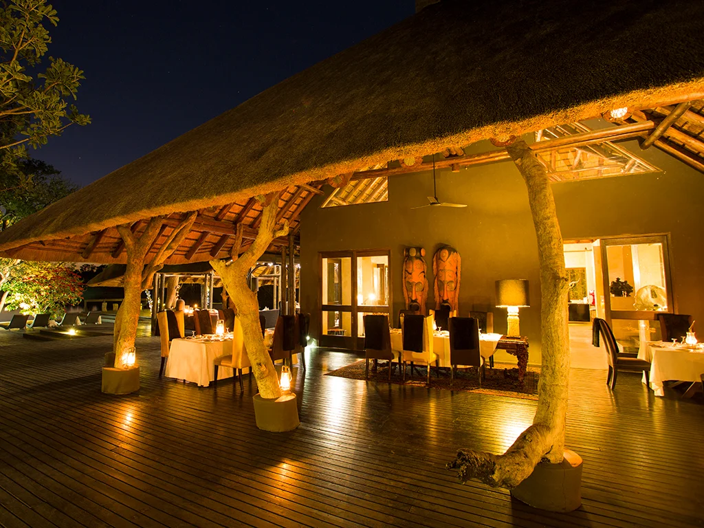 Chitwa Chitwa Outdoor Dining Area Night