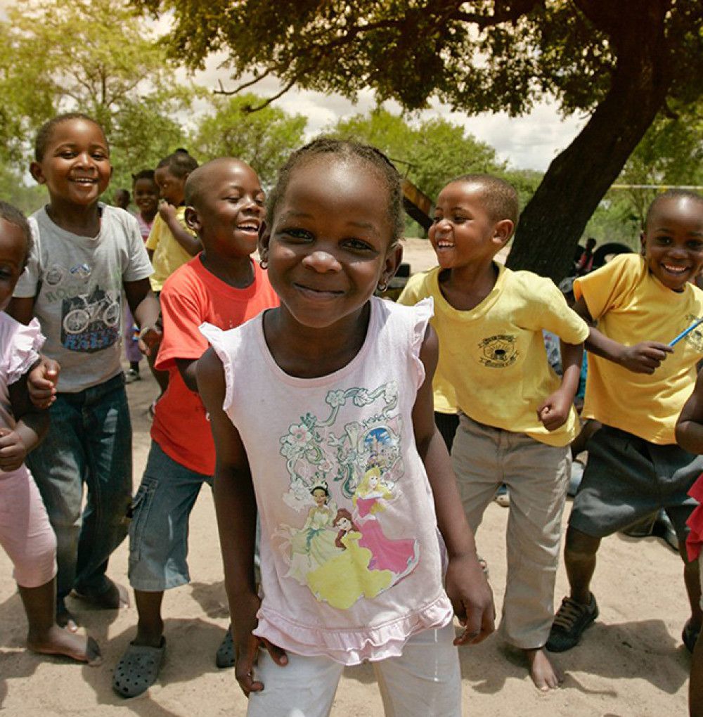 Children Playing Near Chitwa Chitwa