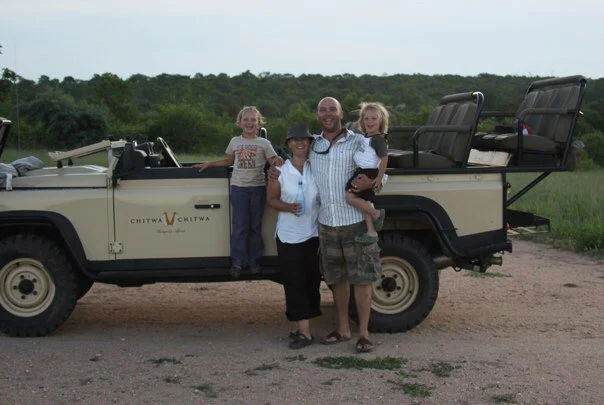 Family At Chitwa Chitwa Safari Vehicle