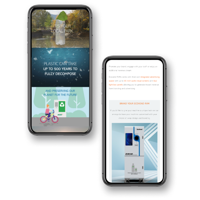 Responsive environmental website development