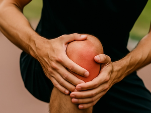 Runner with knee pain