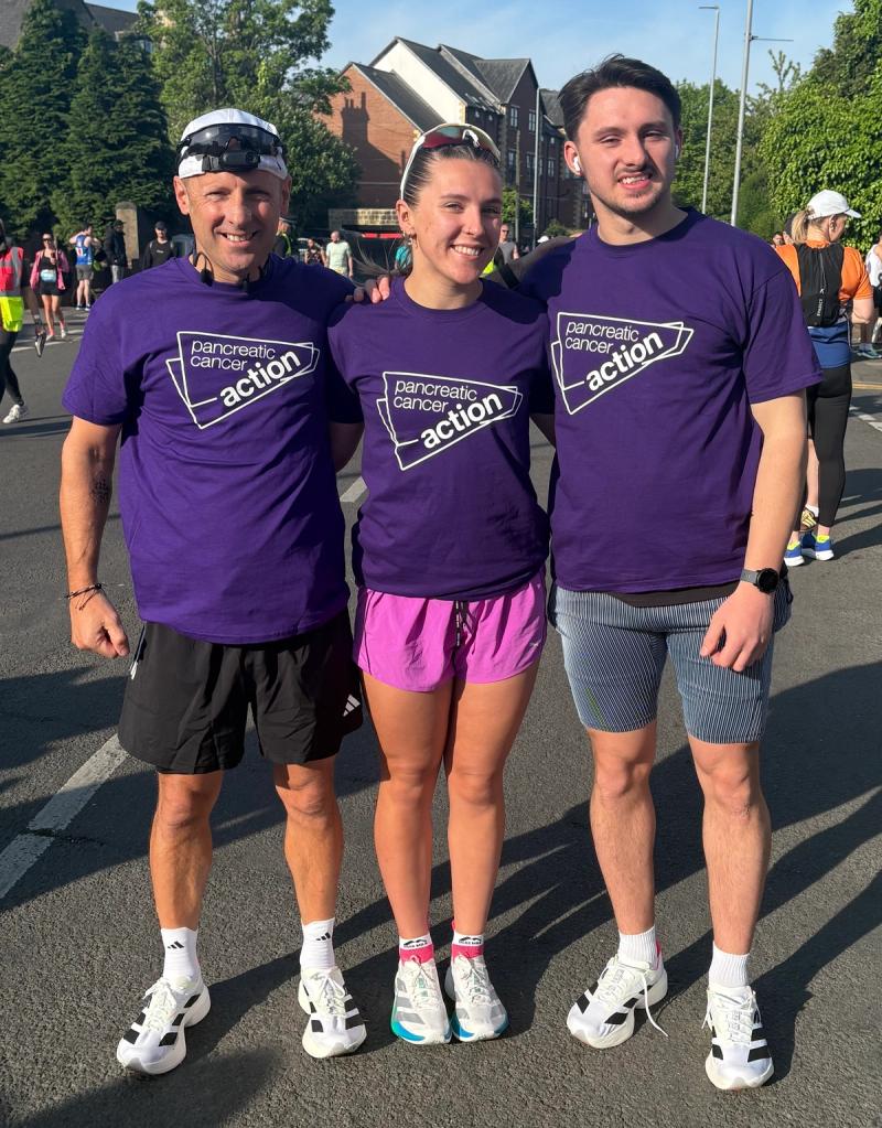 Team Barclay before the start of Leeds Marathon/Half