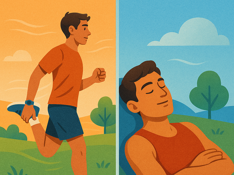 Runner recovering