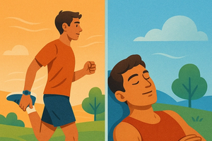 Runner recovering