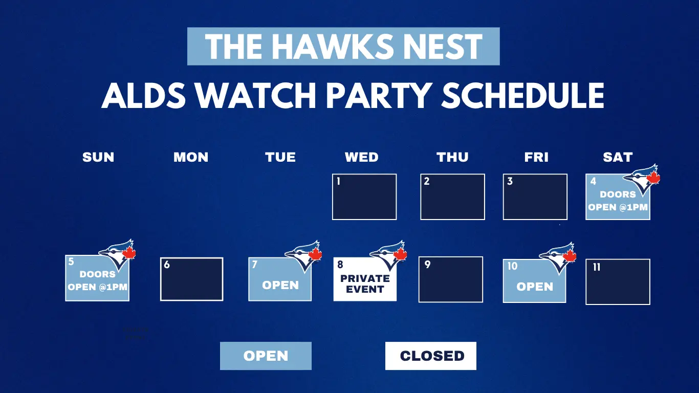 bluejays watch party schedlue