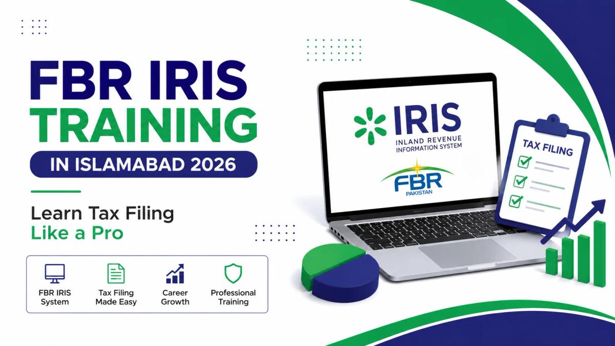 FBR IRIS Training in Islamabad 2026 by Institute of Corporate and Taxation (ICT) for practical tax filing, IRIS registration, tax returns, and FBR compliance.