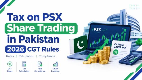 Tax on PSX Share Trading in Pakistan: 2026 CGT Rules