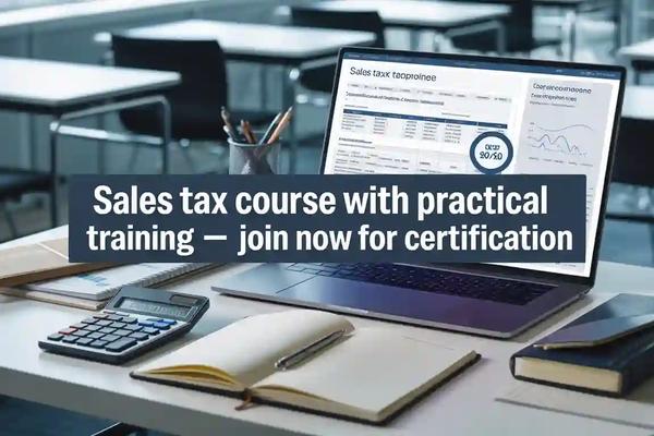 Sales Tax Course with Practical Training – Join Now for Certification