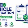 Sindh Vehicle Verification and Online Tax Payment Karachi 2026 guide with secure vehicle verification and digital tax payment illustration