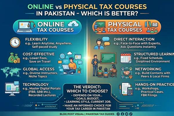 Online vs Physical Tax Courses in Pakistan – Which Is Better?