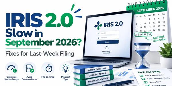 IRIS 2.0 Slow in September 2026? Last-Week Filing Fixes