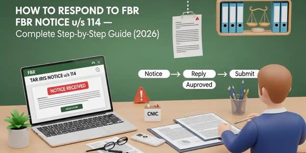 How to Respond to FBR Notice u/s 114 — Complete Step-by-Step Guide (2026)