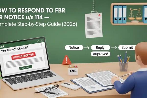 How to Respond to FBR Notice u/s 114 — Complete Step-by-Step Guide (2026)