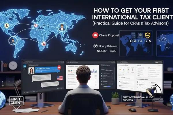 How to Get Your First International Tax Client