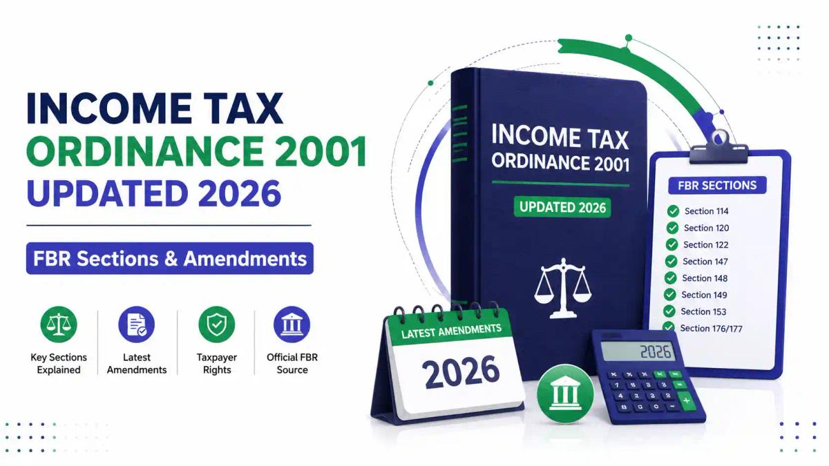 Income Tax Ordinance 2001 Updated 2026 FBR Sections & Amendments