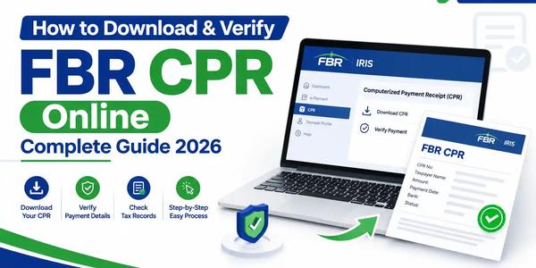 How to Download & Verify FBR CPR Online: Complete Guide 2026