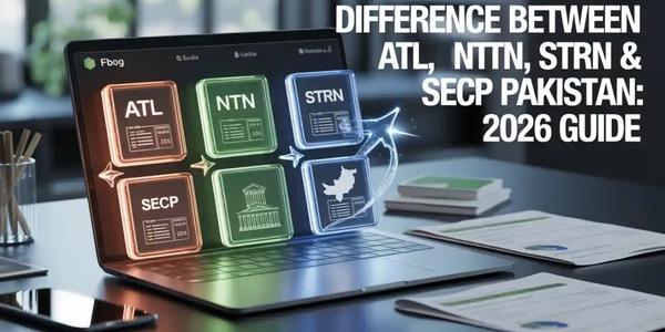 Difference Between ATL, NTN, STRN and SECP Registration in Pakistan — Complete 2025 Guide