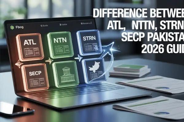 Difference Between ATL, NTN, STRN and SECP Registration in Pakistan — Complete 2025 Guide