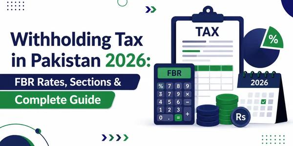 Withholding Tax in Pakistan 2026: FBR Rates & Sections