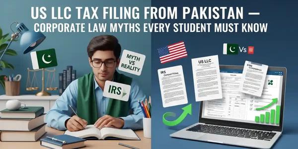 US LLC Tax Filing from Pakistan — Corporate Law Myths Every Student Must Know