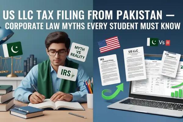 US LLC Tax Filing from Pakistan — Corporate Law Myths Every Student Must Know