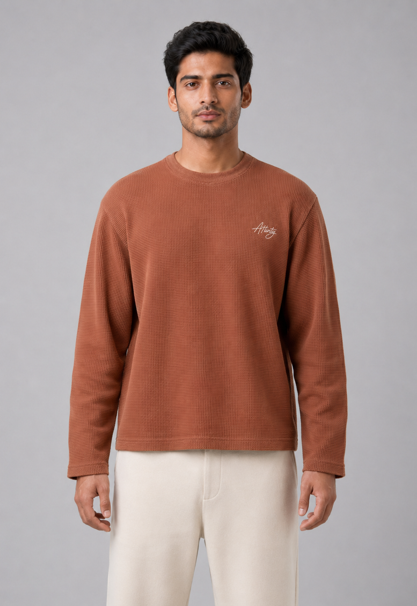 Core Waffle Full Sleeve - Brown