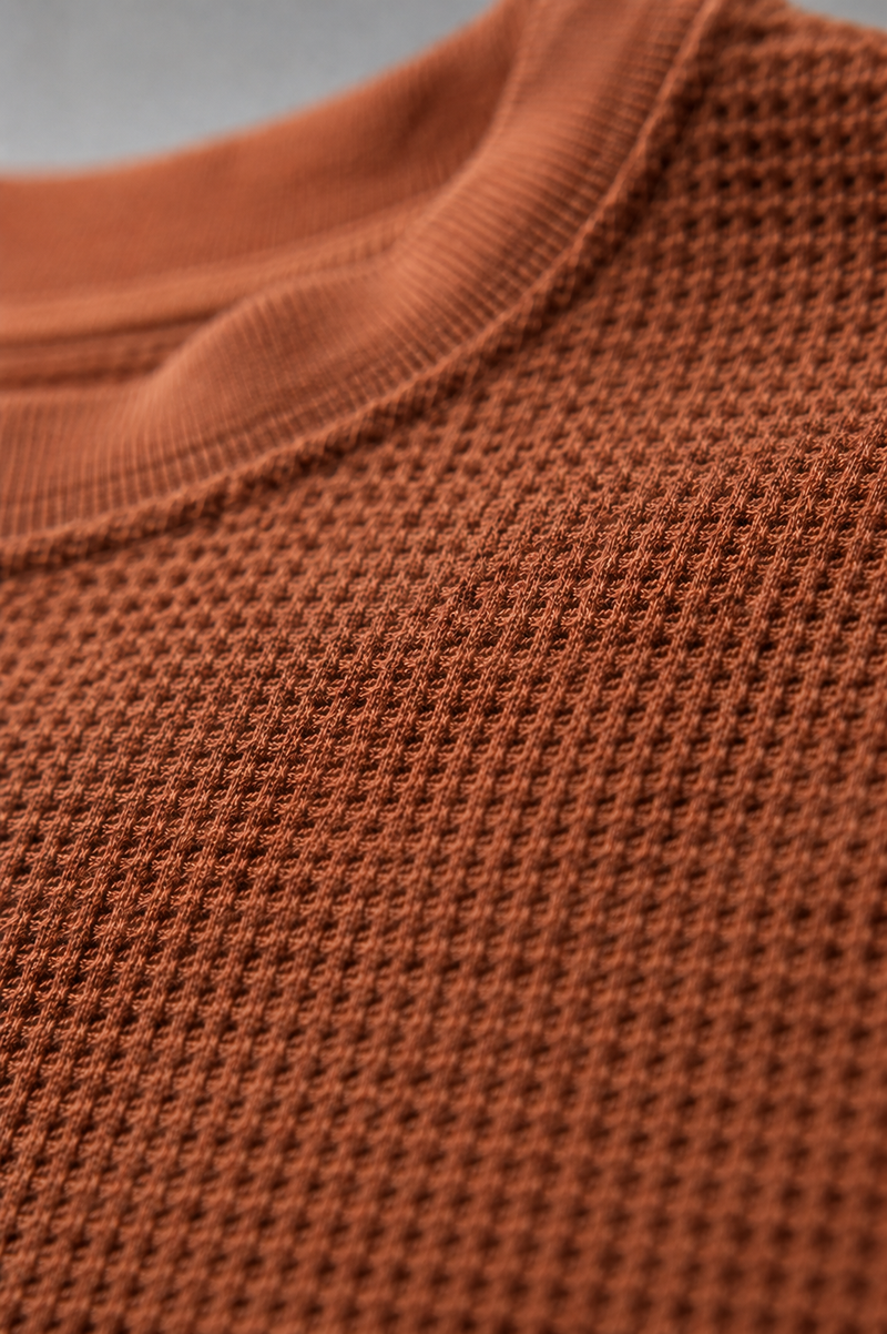 Core Waffle Full Sleeve - Brown - View 4