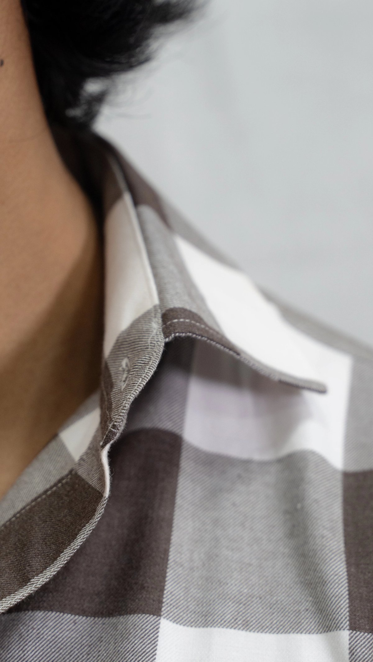 Brownstone — Brown & White Checkered Shirt - View 6