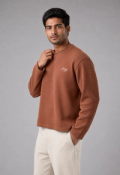 Core Waffle Full Sleeve - Brown