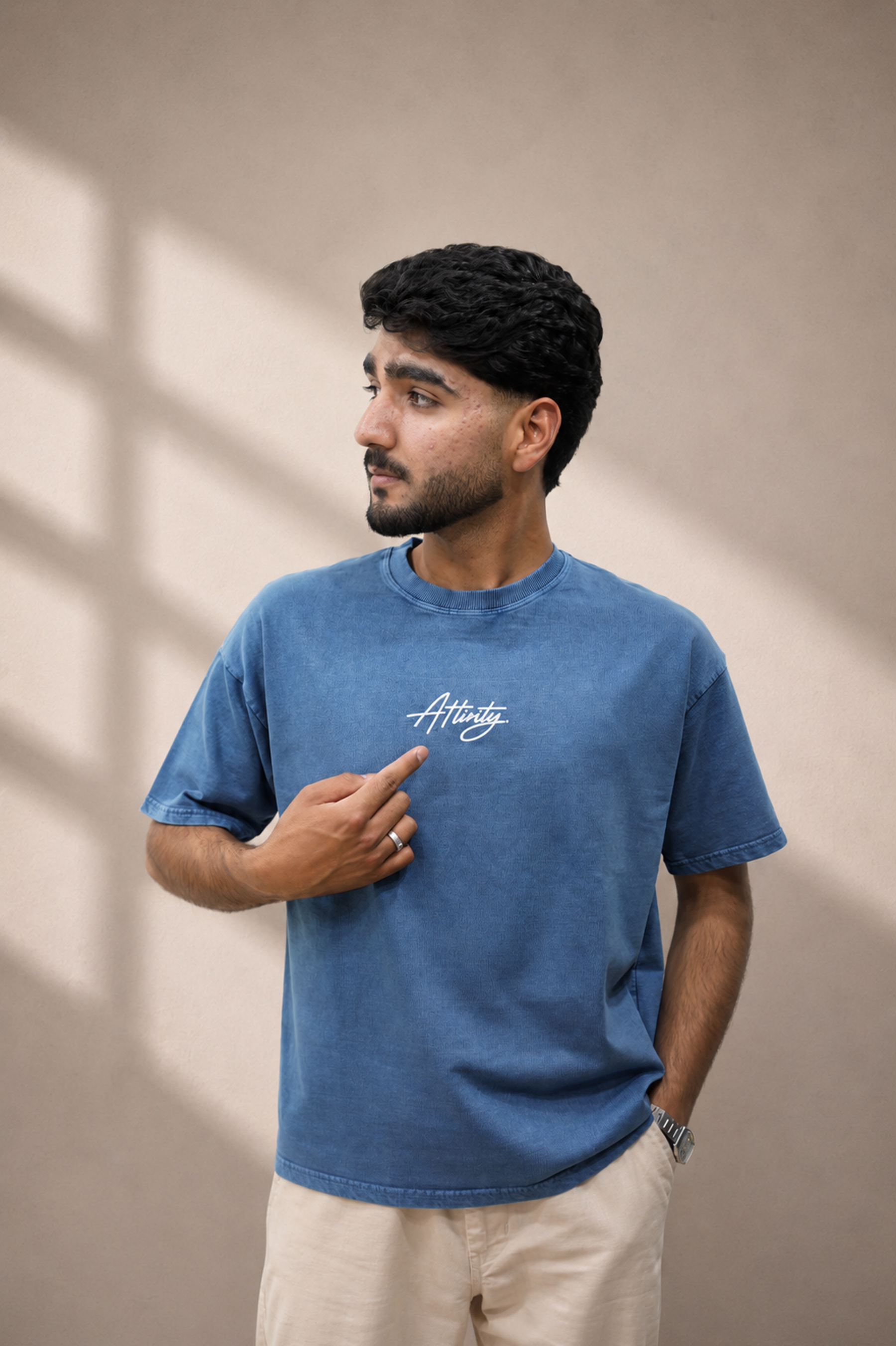 Denim Wash Boxy Fit T-Shirt