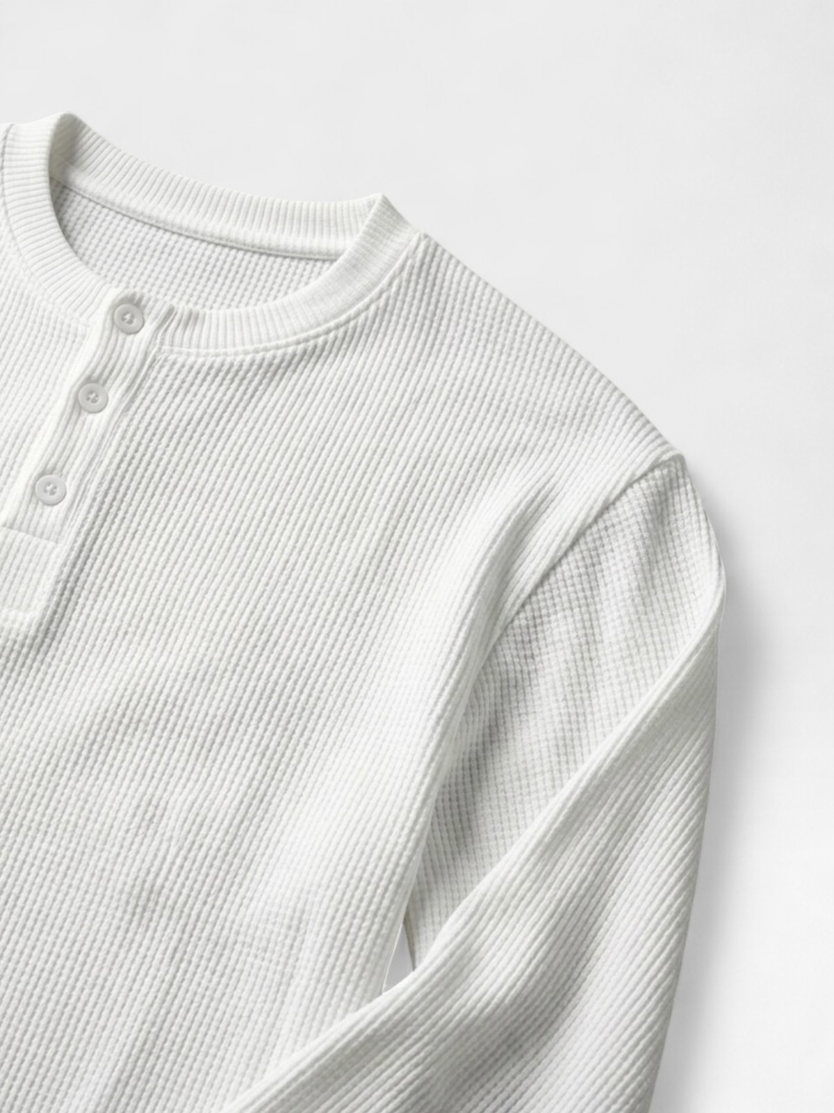 Attirity Core Henley — White - View 4