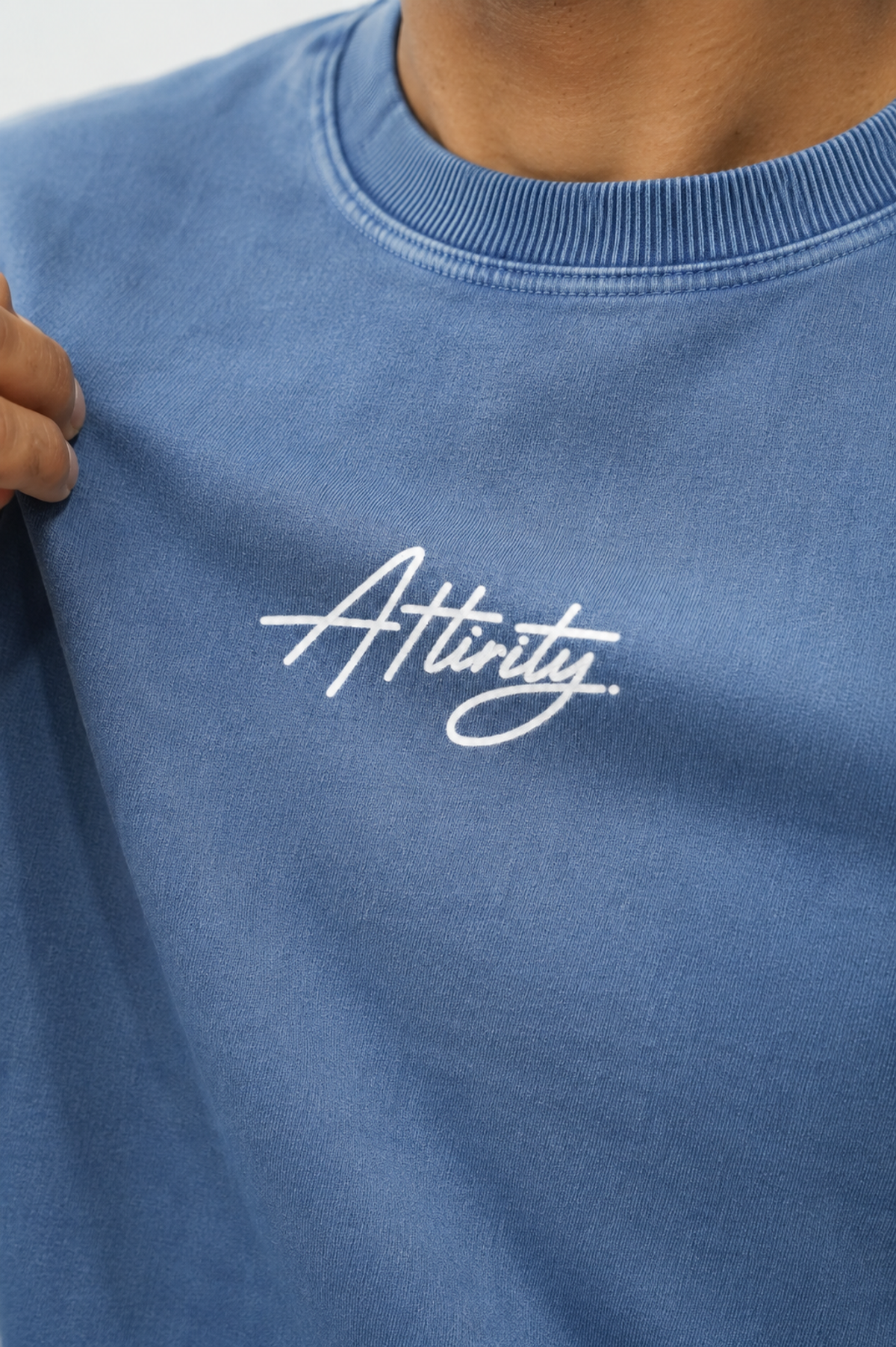Denim Wash Boxy Fit T-Shirt - View 5