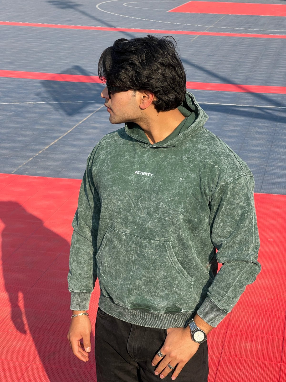 Moss Wash Hoodie - View 2