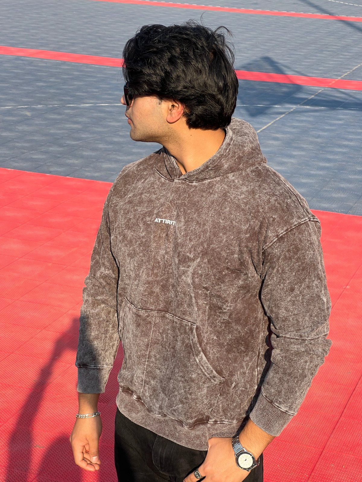 Rust Wash Hoodie - View 2