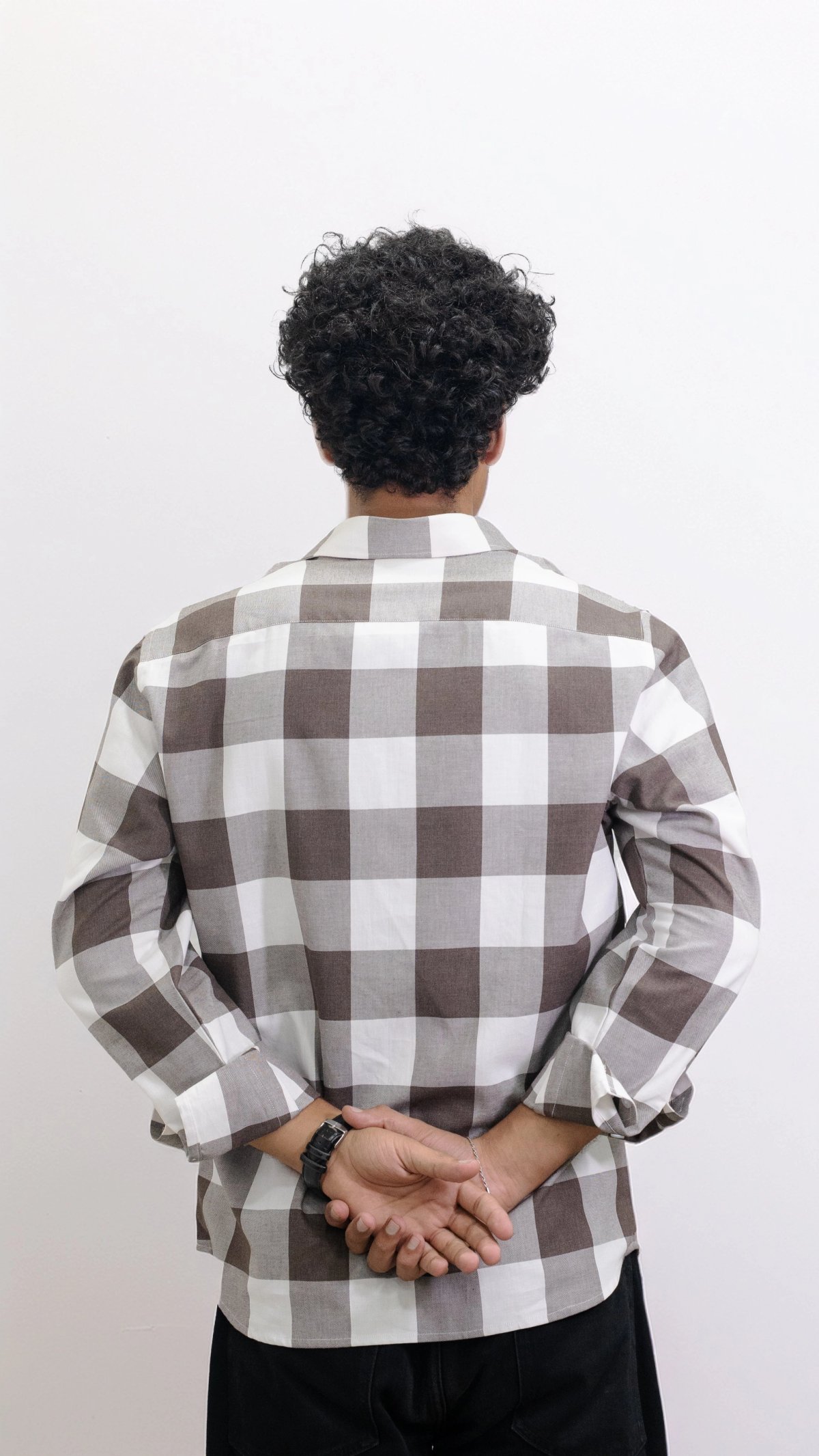 Brownstone — Brown & White Checkered Shirt - View 4