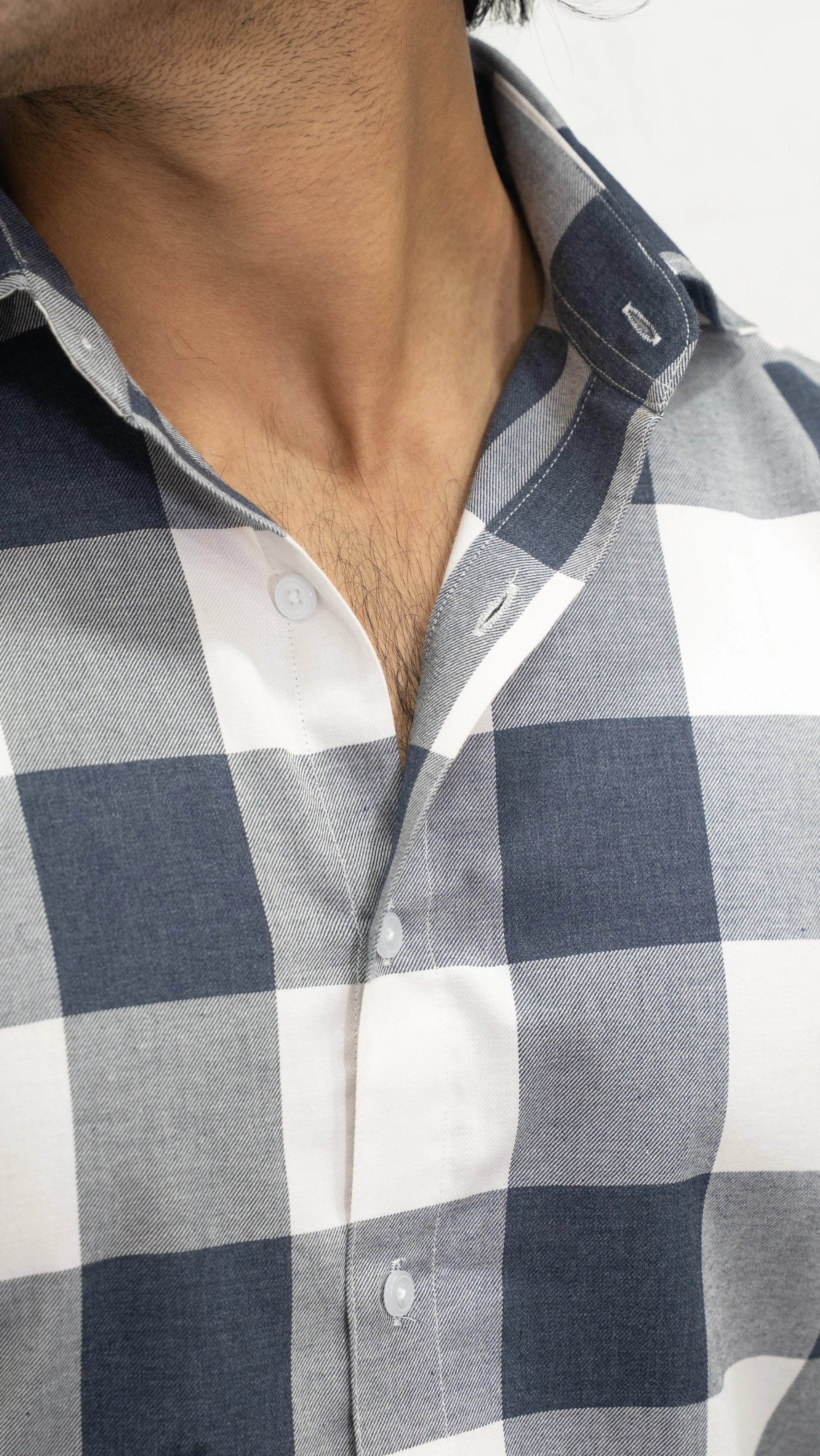 Steelshade — Grey & White Checkered Shirt