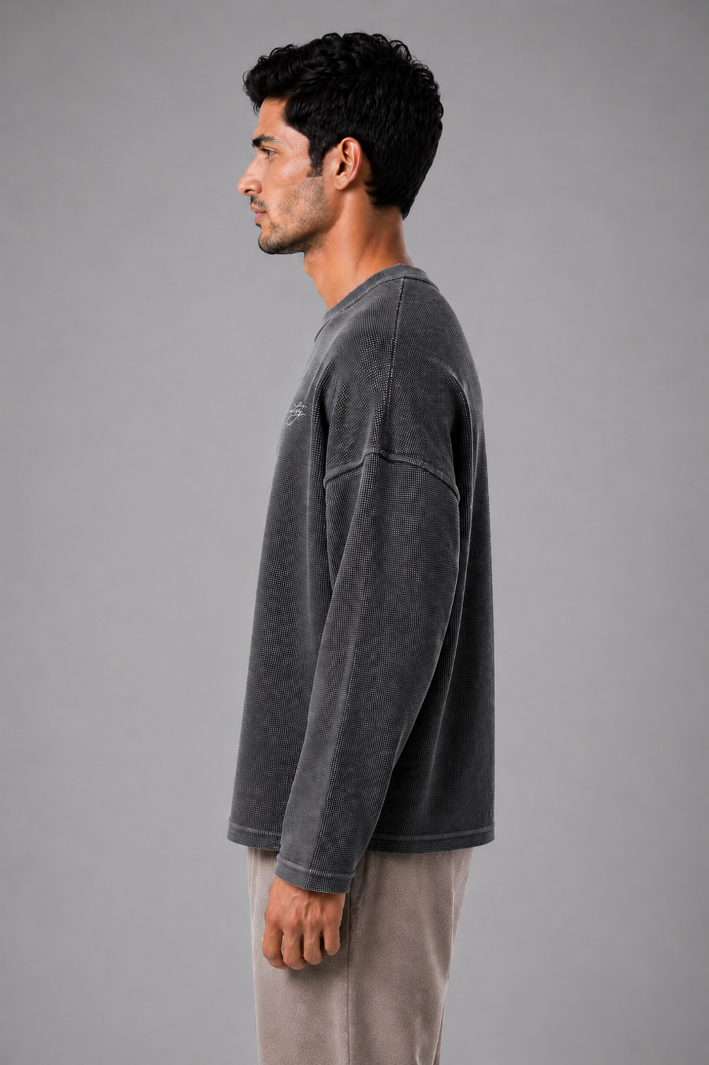 Core Waffle Full Sleeve - Acid Wash