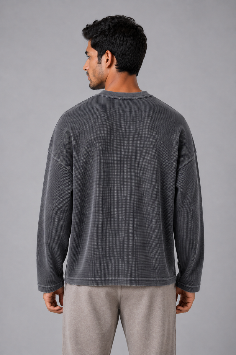 Core Waffle Full Sleeve - Acid Wash - View 3