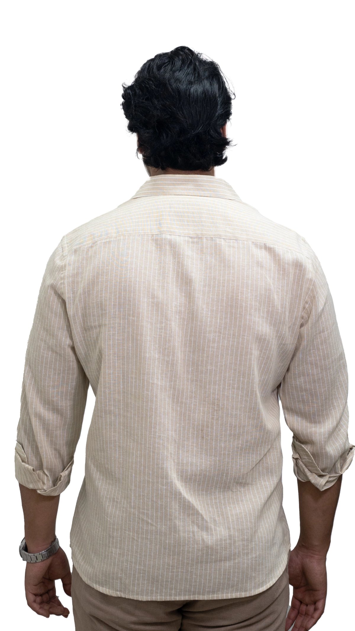 Sandline — Beige Striped Shirt - View 5