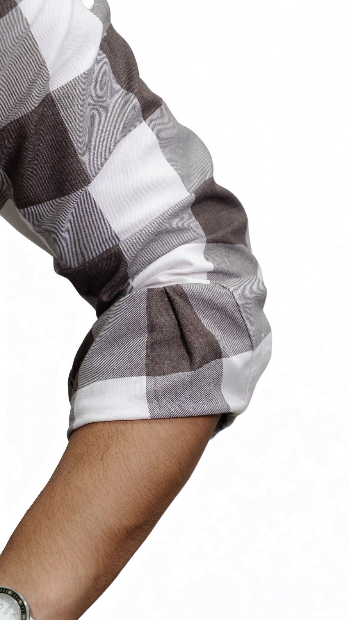 Brownstone — Brown & White Checkered Shirt - View 5