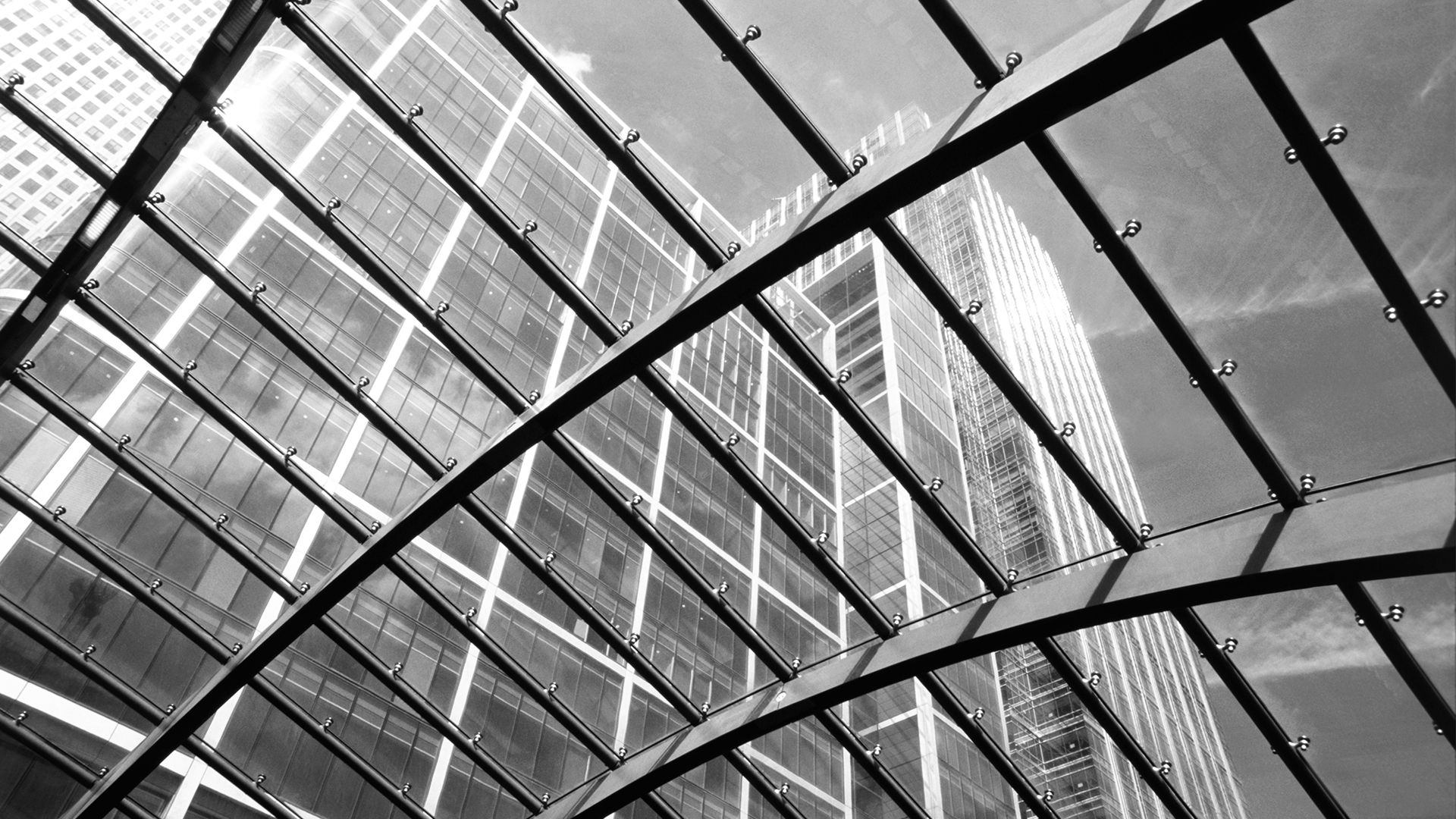 Glass office building