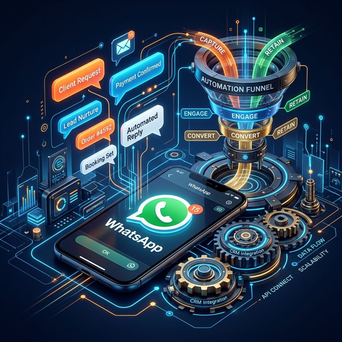 Máquina de Vendas no WhatsApp: Como estruturar um fluxo automático de atendimento que converte leads em clientes