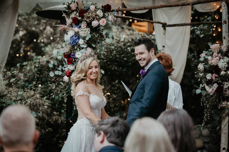 Wedding ceremony in topanga canyon los angeles