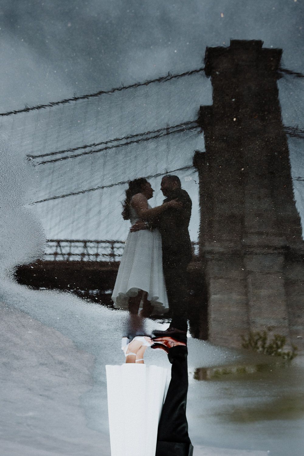Creative wedding photography of nyc elopement