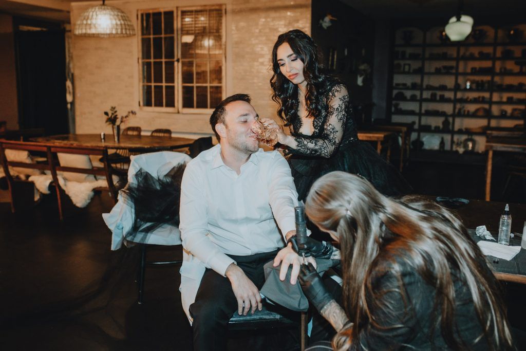 Fall wedding at foxfire mountain house - by Lucie B. Photo brooklyn wedding photographer
