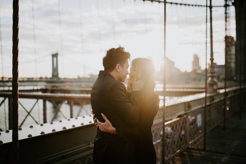 NYC elopement on Brooklyn Bridge