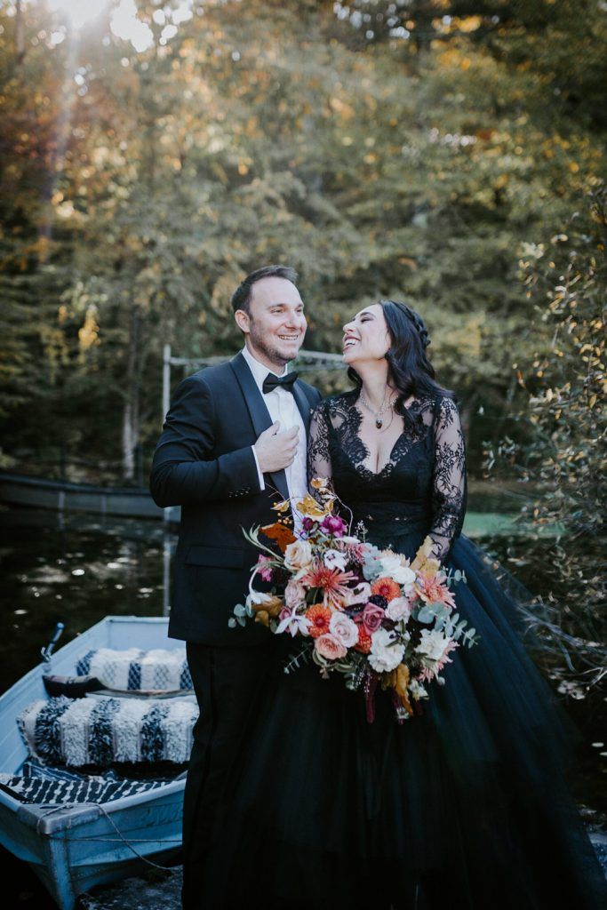 Fall wedding at foxfire mountain house - by Lucie B. Photo brooklyn wedding photographer