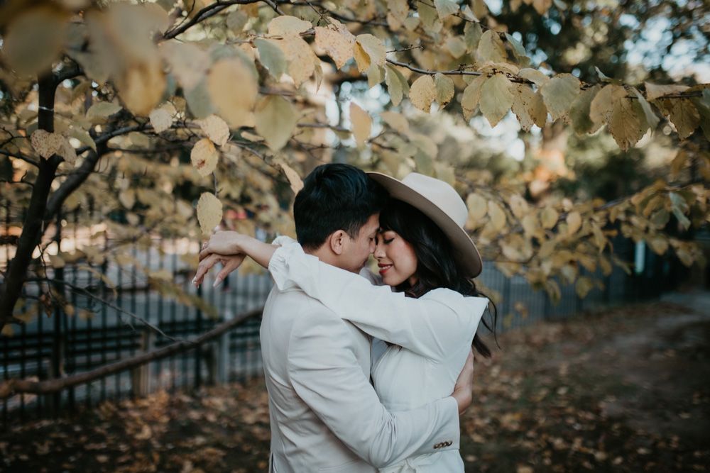 NYC elopement in central park in the fall
