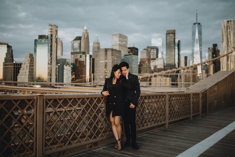 NYC elopement on Brooklyn Bridge